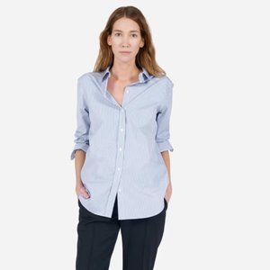 Everlane Pinstriped Button Down Shirt Size 0